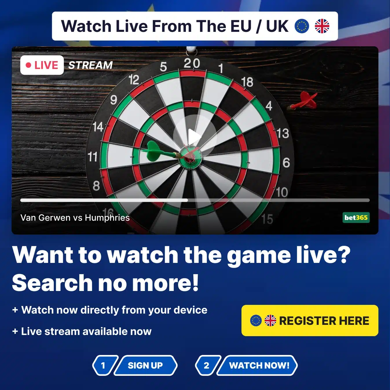 Watch Darts In UK